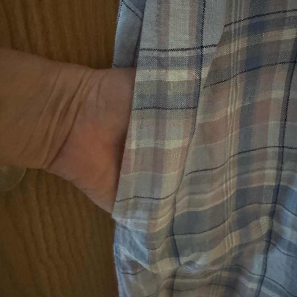 J. Jill Multicolor Plaid Linen Dress - Picture 3 of 4